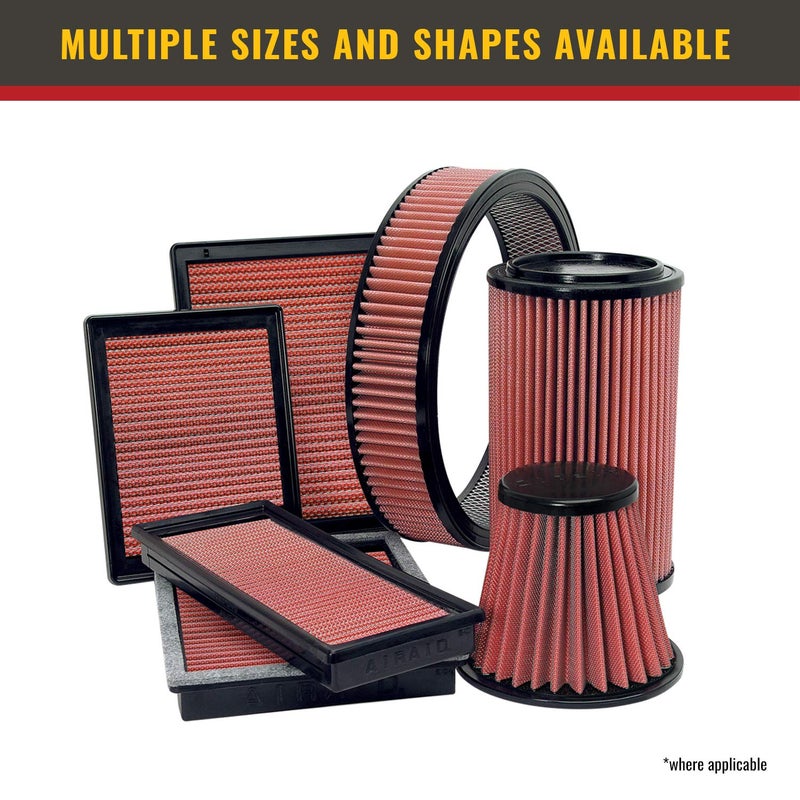 Airaid AIR-700-469 700-469 Universal Clamp-On Air Filter: Round Tapered; 6 in (152 mm) Flange ID; 9 in (229 mm) Height; 7.25 in (184 mm) Base; 5 in (127 mm) Top, Black - Image 5